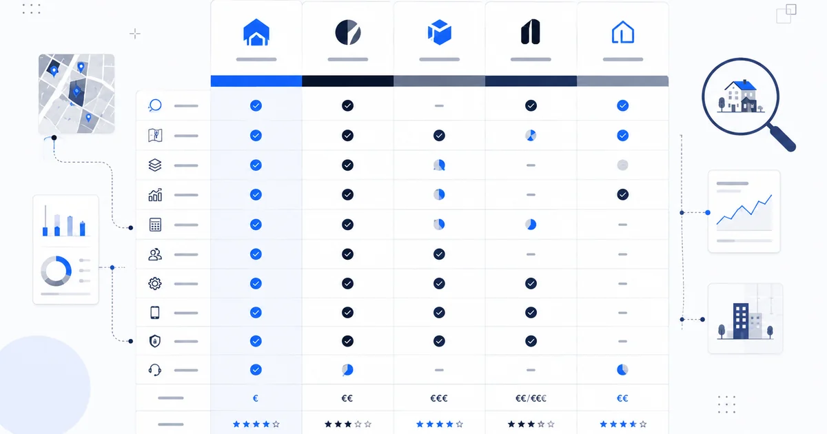 Comparatif logiciels marchands de biens : sourcing, analyse et rentabilité